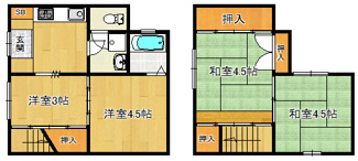 【間取り】 | 武者小路貸家