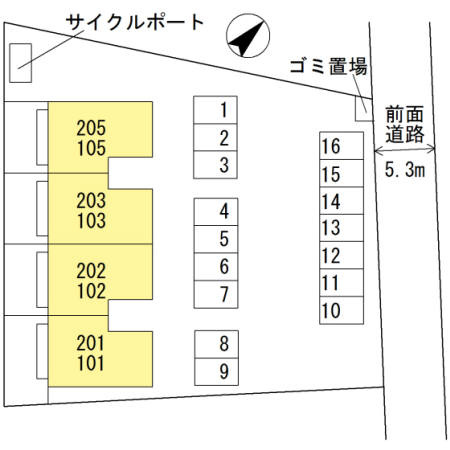 Ｓｔａｙ　Ｇｏｌｄの区画図