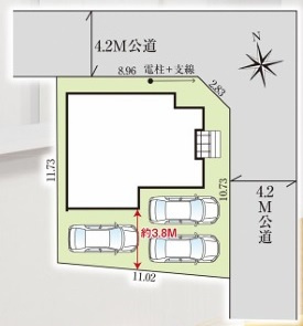 川越市上野田町　新築分譲　東武東上線『川越市駅』徒歩11分　【泉小学区】の区画図