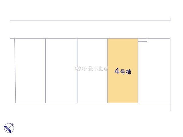 《仲介手数料無料》上尾市本町５丁目5-17新築一戸建てブルーミングガーデンの区画図