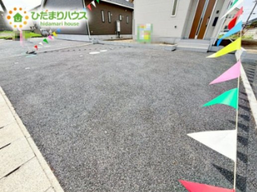 【駐車場】 | ひたちなか市平磯遠原町第2　新築戸建　3号棟 | マイホームなら駐車場代がかかりません。しかも、自宅の駐車場で洗車が出来ます！今までコイン洗車に行っていた手間も省けて、節約にも繋がります(^^♪