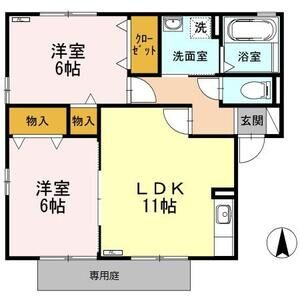 サン・パティオ　A棟の間取り