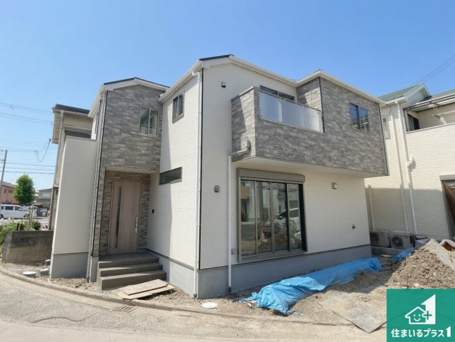 加古川市加古川町溝之口　第21期　新築一戸建ての外観|周辺は落ち着いた街並みの住宅地！子育てがしやすい住環境です！まだ未完成ですが、現地でしかわからない事もございます。是非一度ご覧ください。