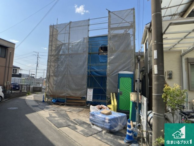 加古川市加古川町　第21期　新築一戸建ての外観|周辺は落ち着いた街並みの住宅地！子育てがしやすい住環境です！まだ未完成ですが、現地でしかわからない事もございます。是非一度ご覧ください。