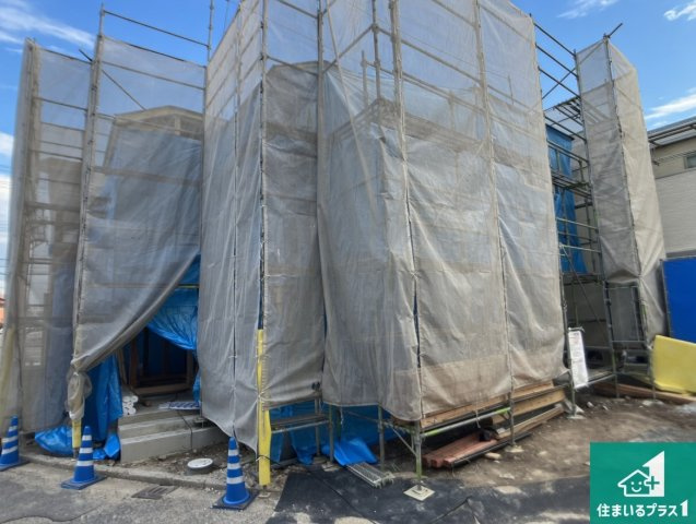加古川市加古川町　第21期　新築一戸建ての外観|周辺は落ち着いた街並みの住宅地！子育てがしやすい住環境です！まだ未完成ですが、現地でしかわからない事もございます。是非一度ご覧ください。