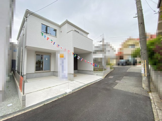 明石市東野町　新築戸建の前面道路含む現地写真