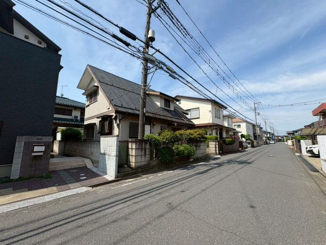 川越市上戸新町　建築条件なし売地　東武東上線『霞ヶ関駅』徒歩9分　【上戸小学区】の前面道路含む現地写真