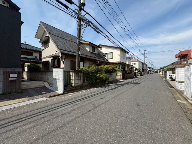 川越市上戸新町　建築条件なし売地　東武東上線『霞ヶ関駅』徒歩9分　【上戸小学区】の前面道路含む現地写真