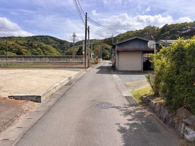 【前面道路含む現地写真】 | 桜川市青柳159坪売地