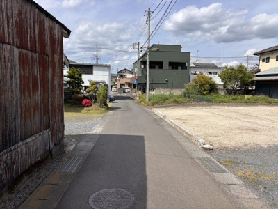 【前面道路含む現地写真】 | 桜川市青柳159坪売地