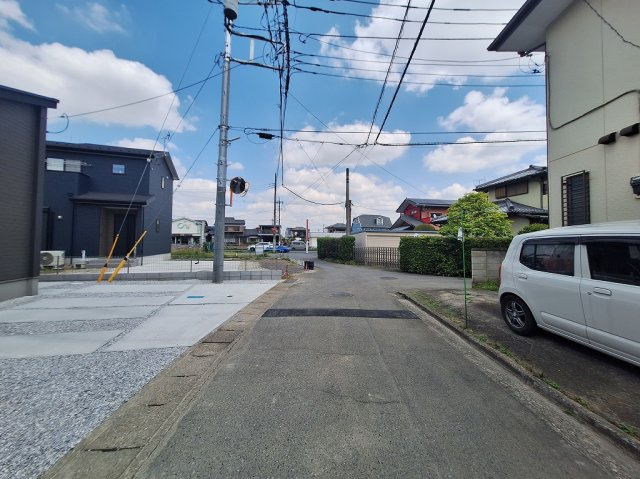 GRAFARE 高崎市倉賀野町14期 新築 1号棟の前面道路含む現地写真|現地撮影