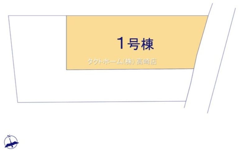 GRAFARE 高崎市倉賀野町14期 新築 1号棟の区画図