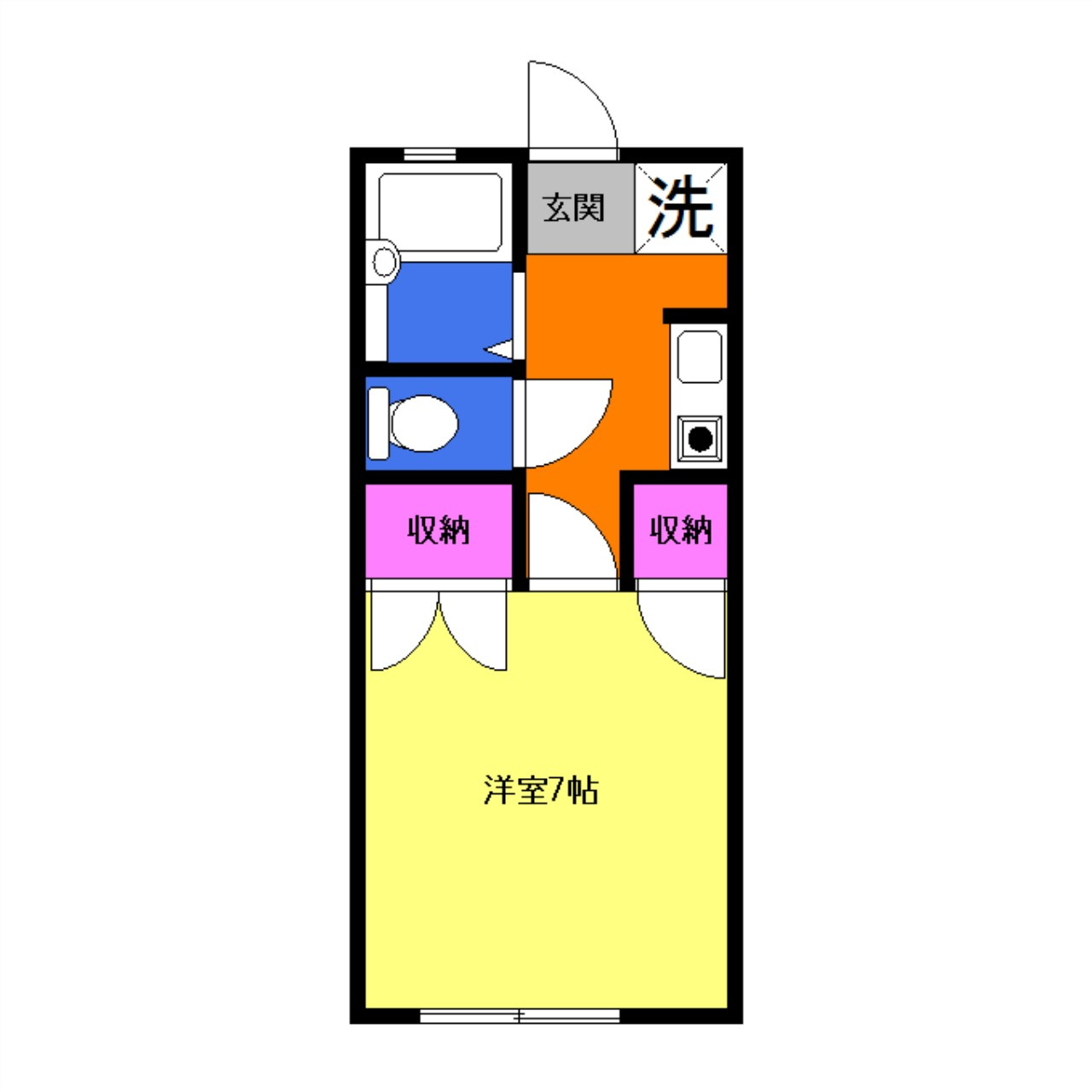 ハイムSの間取り|間取りは現況優先