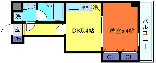 エスペランサ御影Ⅱの間取り