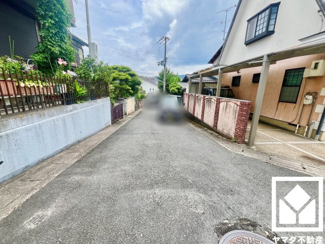 伏見区桃山町遠山　A号地の前面道路含む現地写真