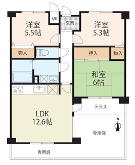 【間取り】 | グローバル野路