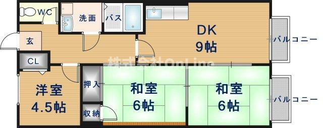 ハーベストエイトの間取り