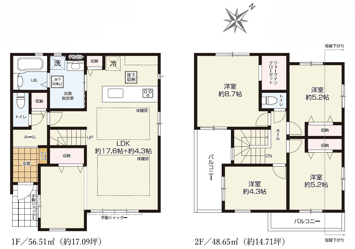 千間台東11期　新築戸建の間取り