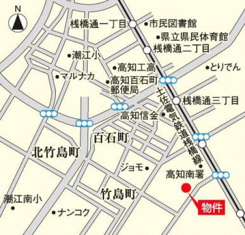 アルファステイツ桟橋通りⅠの地図|毎日屋さんばし店まで858m 