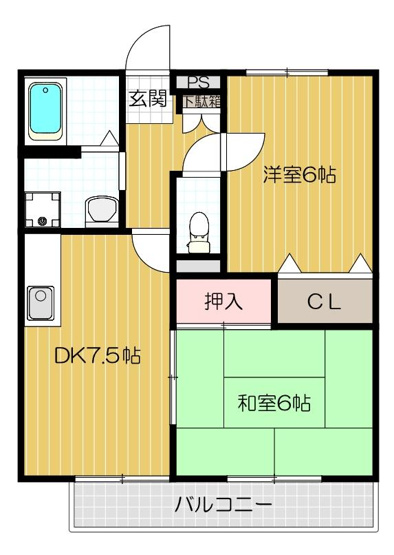 【間取り】 | マイン　A