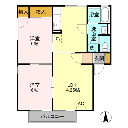 【間取り】 | コンフォール Ａ