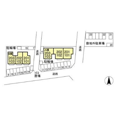 【区画図】 | コンフォール Ａ