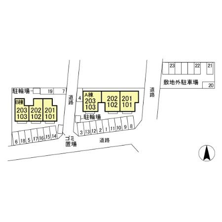【区画図】 | コンフォール Ａ