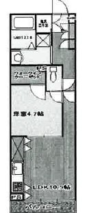 ソレイユ烏山の間取り|間取りです。