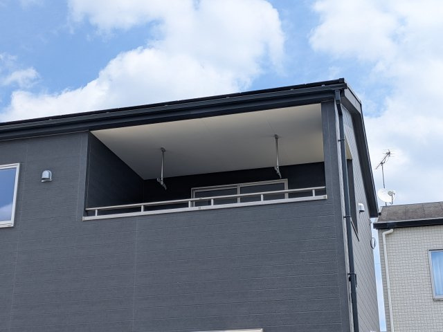 小美玉市納場　第4　新築戸建てのバルコニー