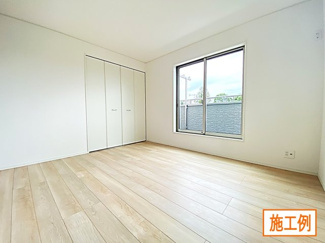 【内観：施工例】 | 寒川町倉見　新築分譲住宅　全4棟/今回販売1棟 | 同施工会社施工例（洋室）