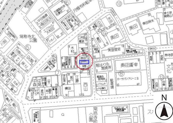 【地図】 |  門真市常称寺町アパート