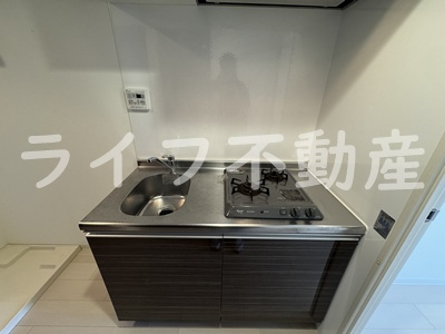 Luxe玉造Ⅱのキッチン|お料理しやすいキッチンです