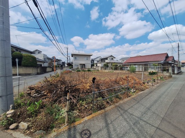 高崎市貝沢町売土地の外観|東道路より撮影