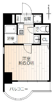 エステム三宮山手センティールの間取り