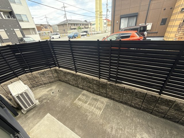 姫路市飾磨区阿成植木のハイツのバルコニー