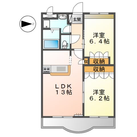 アスールの間取り