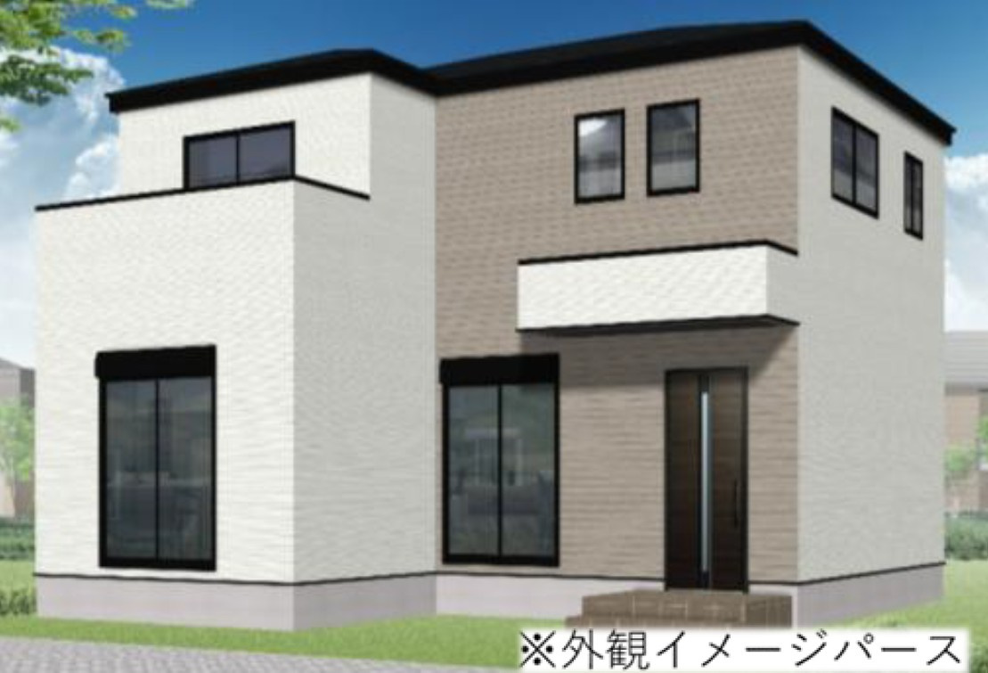 越谷弥栄町5期　新築戸建の外観パース