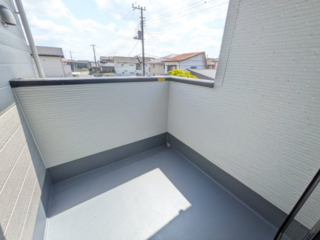 土浦市木田余　1期　新築戸建て　1号棟のバルコニー