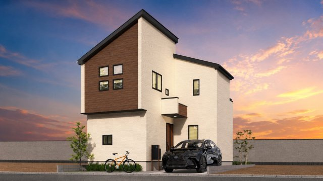 あきる野市二宮9期　全1棟の外観パース|☆完成予想パースです☆