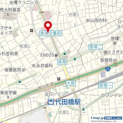 【地図】 | エスコート代田橋