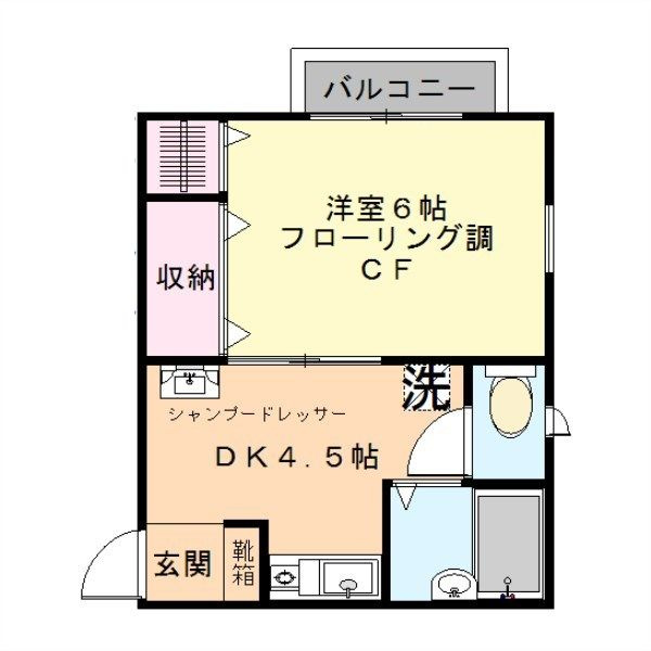 プチ・フルールの間取り|間取りです。