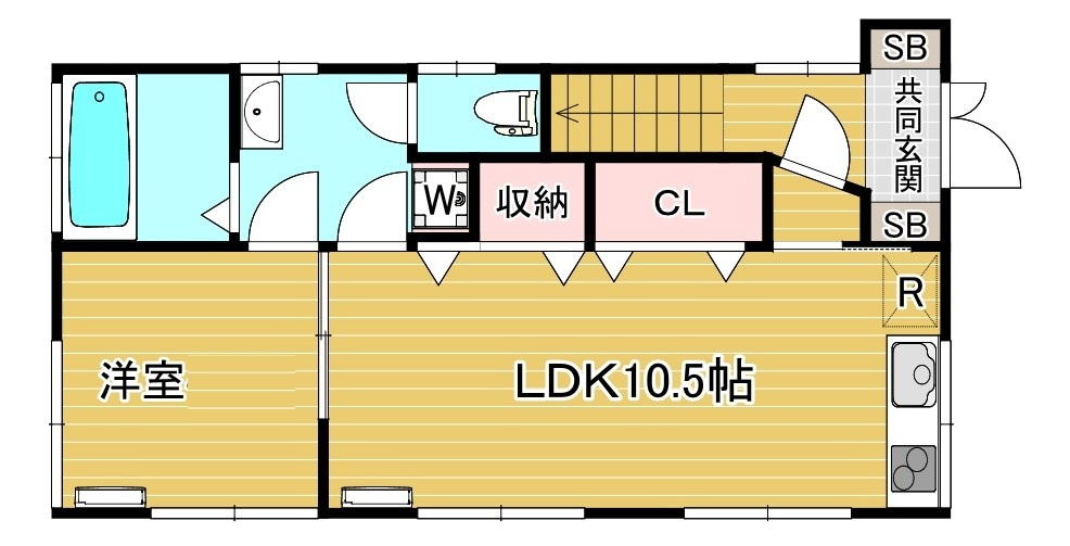 Maison　Okada の間取り|間取りです。