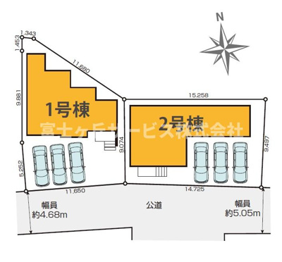 【区画図】 | 浜松市中央区中野町 2期 新築一戸建て 1号棟 | 1号棟の区画図です