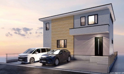 【外観パース】 | 浜松市中央区白鳥町 新築一戸建て | 外観パースです