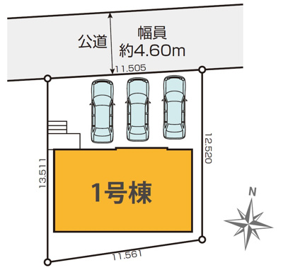 【区画図】 | 浜松市中央区白鳥町 新築一戸建て | 区画図です