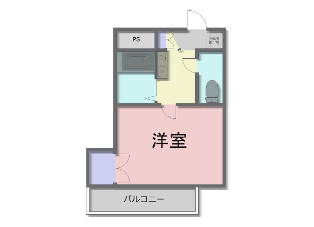 プラティークハイツの間取り