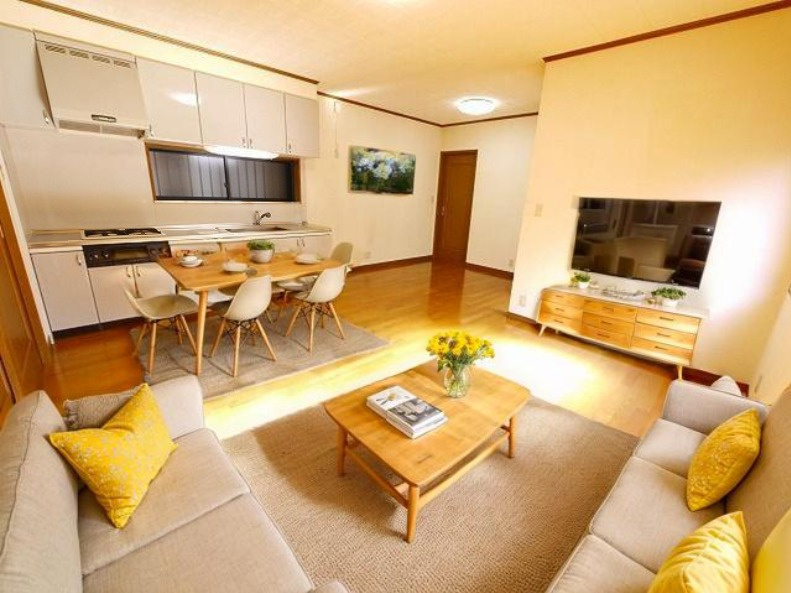 小西貸家の居間・リビング|CGで家具等を配置したもので家具等は含まれません