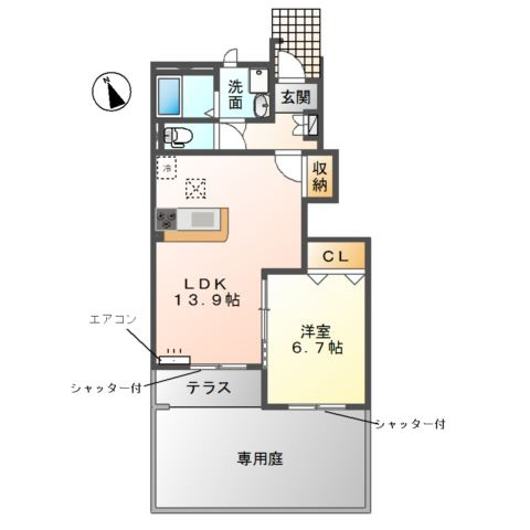 Ｃｌｏｃｈｅｔｔｅ・Ａ　～クロシェット・Ａ～の間取り