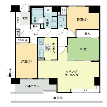 ライオンズマンション裏参道第２の間取り