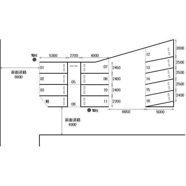 岐阜市早田東町９丁目の駐車場の間取り
